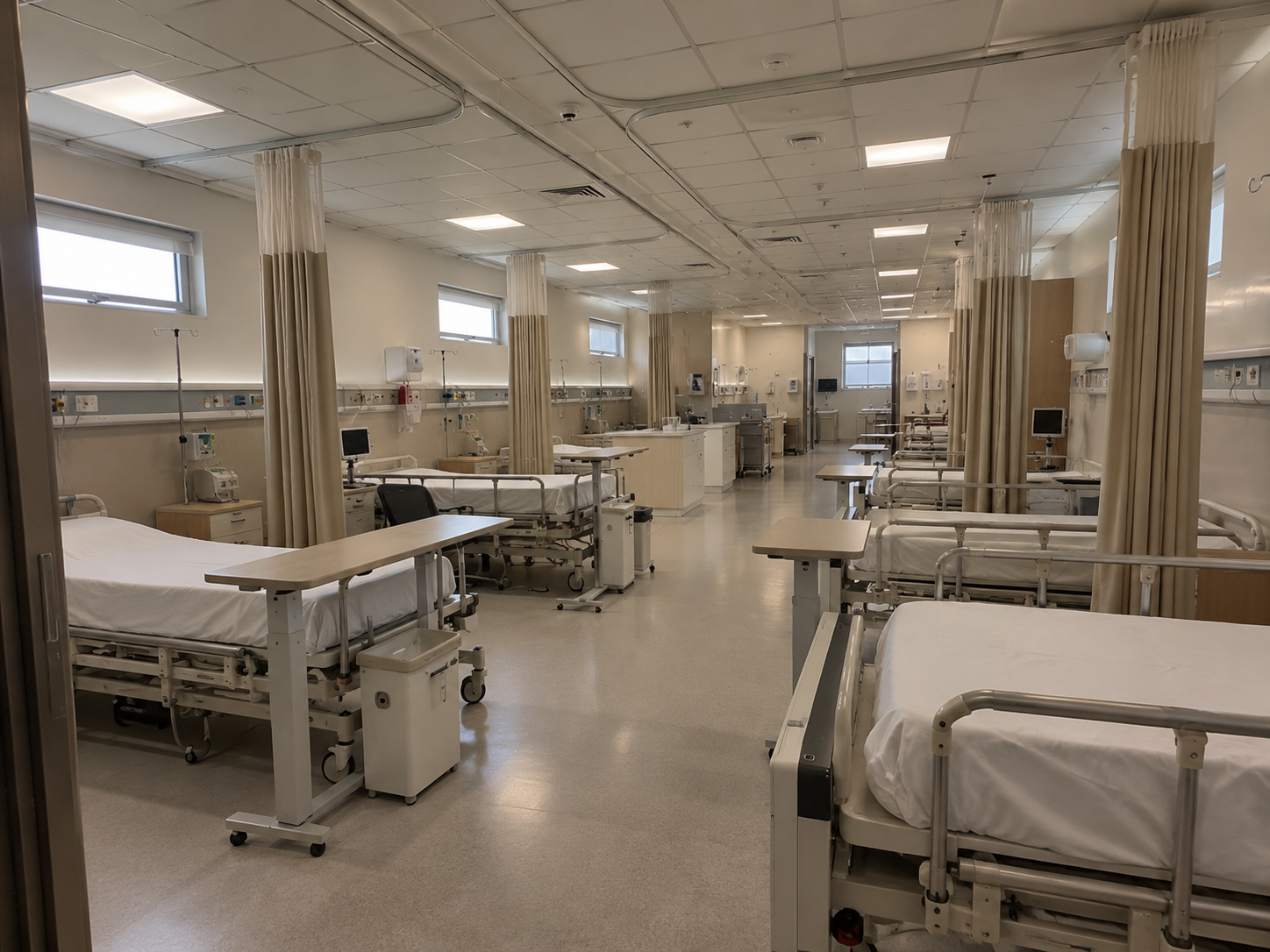 Modern healthcare building interior