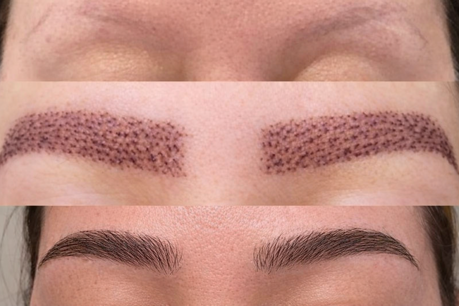 Eyebrow and facial features