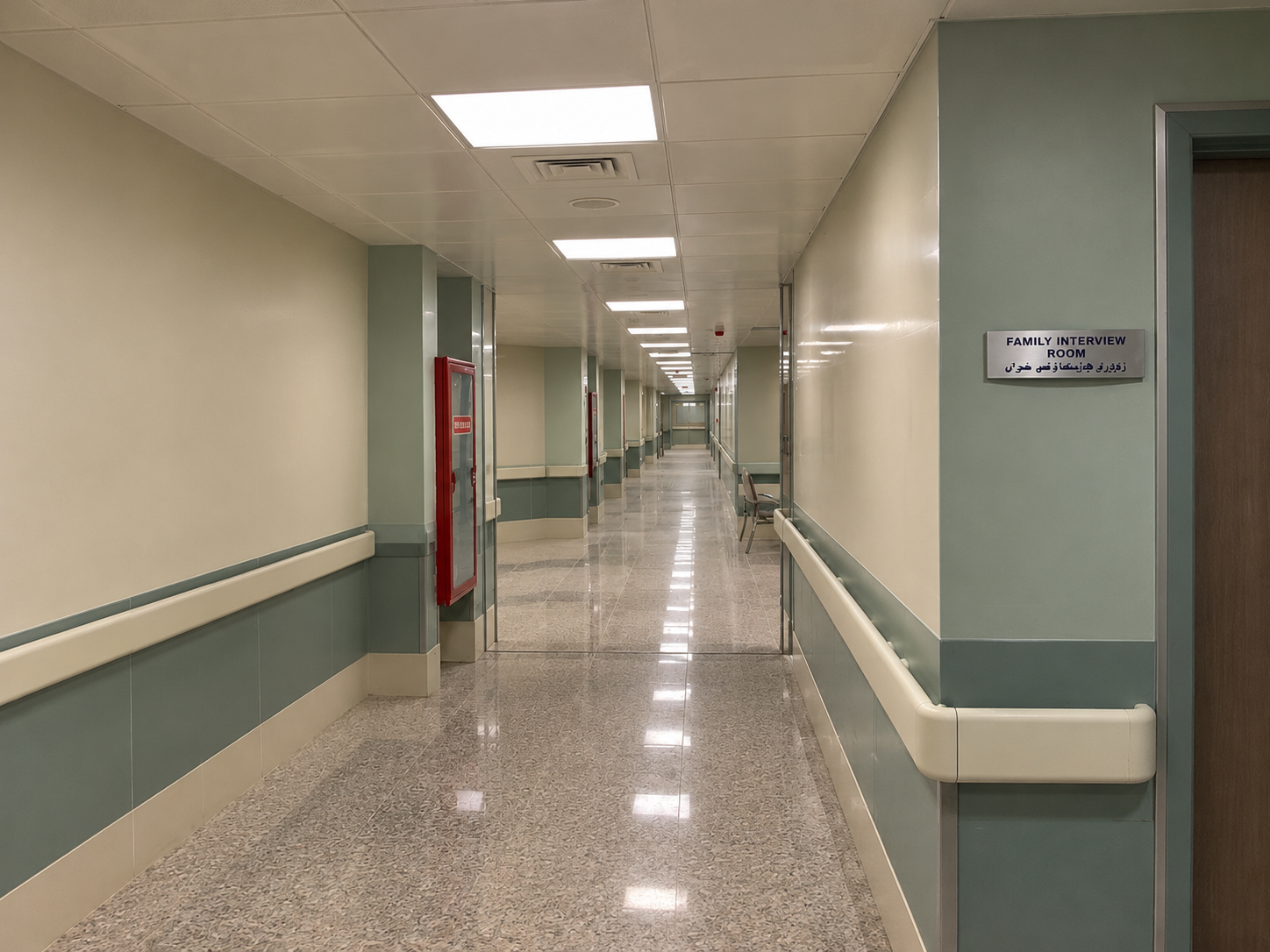Illustrative modern healthcare interior